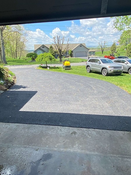 before and after driveway sealing